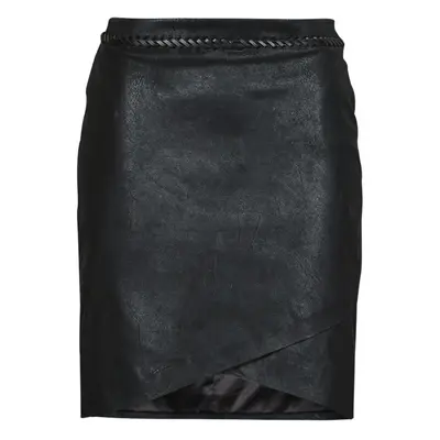 Guess SVEVA MINI SKIRT Spódnice krótkie Czarny