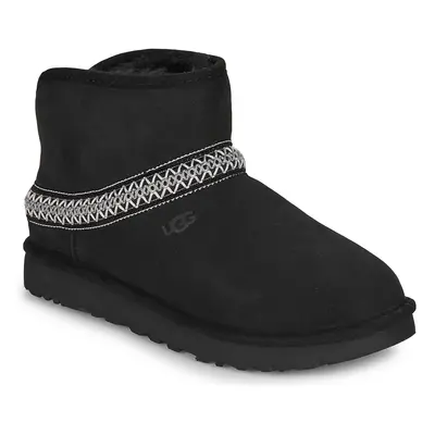 UGG CLASSIC MINI CRESCENT Buty Czarny