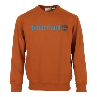 Timberland Linear Logo Crew Neck Swetry Brązowy