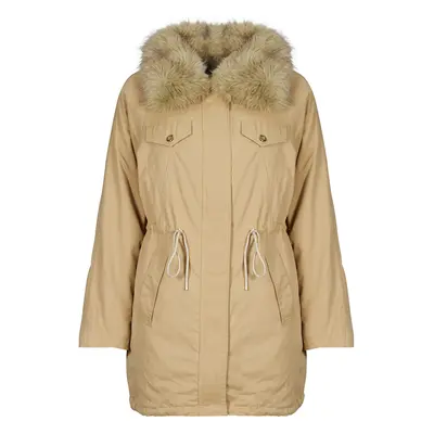 Guess LUCIE PARKA FAUX FUR Kurtki ocieplane Beżowy