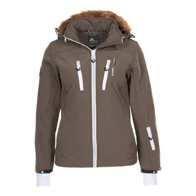 Peak Mountain Blouson de ski femme ASADA Kurtki krótkie Brązowy