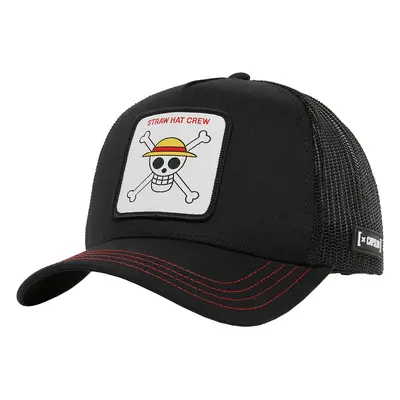 Capslab One Piece Trucker Cap Czapki z daszkiem Czarny