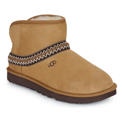 UGG CLASSIC MINI CRESCENT Buty Brązowy