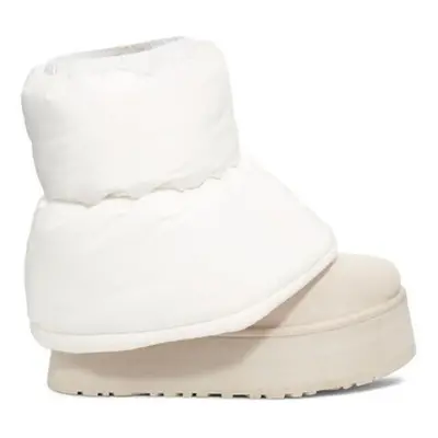 UGG CLASSIC MINI DIPPER PUFFER Kozaki i kalosze Biały