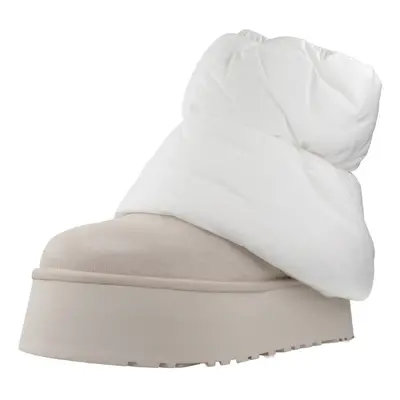 UGG W CLASSIC MINI DIPPER PUFF Kozaki i kalosze Biały