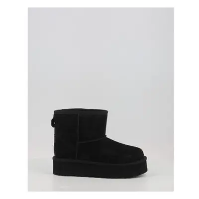 UGG CLASSIC MINI PLATFORM Kozaki i kalosze Czarny