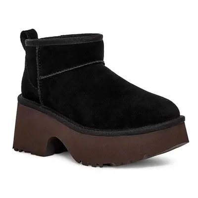 UGG BUTY W CLASSIC ULTRA MINI NEW Kozaki i kalosze Czarny