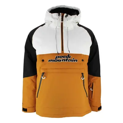 Peak Mountain Blouson de ski passe-tête homme CANVIKO Kurtki krótkie Brązowy