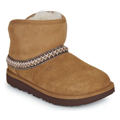 UGG CLASSIC MINI CRESCENT Buty Dziecko Brązowy