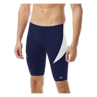 Męskie stroje kąpielowe tyr hexa splice jammer navy/white xs - uk30