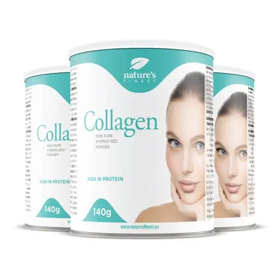 Collagene Powder | 2+1 Gratis | Hydrolizowany kolagen | Peptydy | Ulga w bólu stawów | Nawilżeni