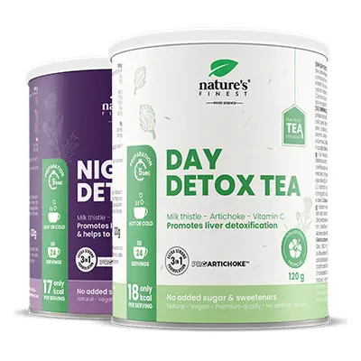 INNER CLEANSE | Day Detox tea + Night Detox Tea | Ochrona wątroby | Trawienie | Odchudzanie