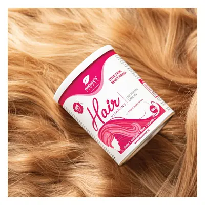 Hair Vitamins | Gratis | Kolagen na włosy | Biotyna, kolagen, MSM, witamina C | Wspomaga wzrost 