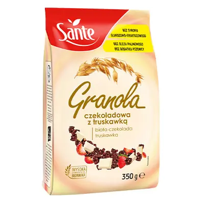 SANTE Granola z Białą Czekoladą i Truskawkami - 350g