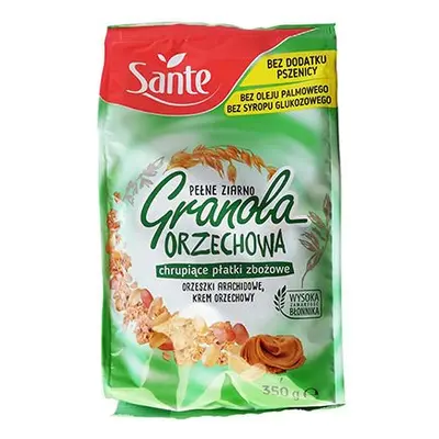 SANTE Chrupiące Płatki Owsiane Granola - 350g - Orzechowa - Zdrowa Żywność