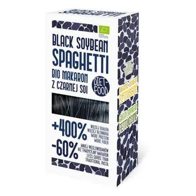 DIET FOOD Black Soybean Spaghetti - 200g - Makaron Dietetyczny - Spaghetti - Zdrowa Żywność