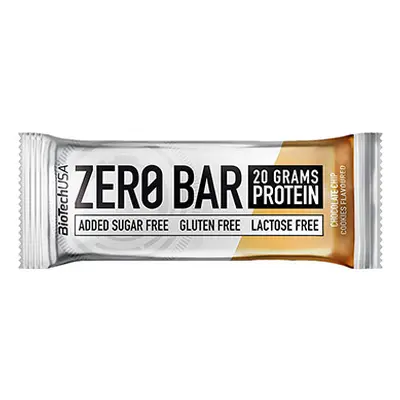 BioTech USA Baton Zero Bar - 50g - Chocolate Chip Cookie - Odżywki białkowe