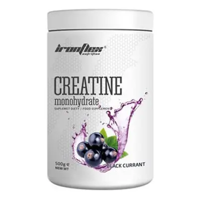 IRONFLEX Creatine Monohydrate - 500g - Monohydrat Kreatyny - Blackcurrant - Kreatyny