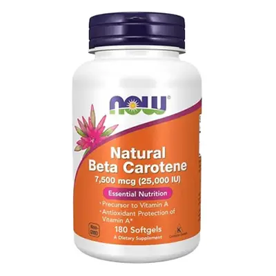 NOW Natural Beta Carotene 25000IU - 180soft gels