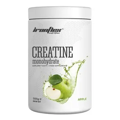 IRONFLEX Creatine Monohydrate - 500g - Monohydrat Kreatyny - Apple - Kreatyny