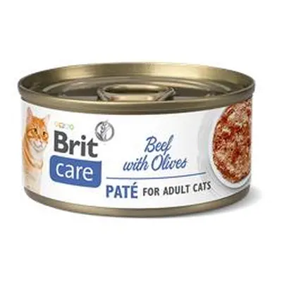 Brit Care Cat Adult Paté Beef/Oliwki