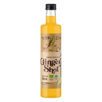 BrainMax Pure Ginger Shot, sok imbirowy z kurkumą, BIO Objętość: 500 ml