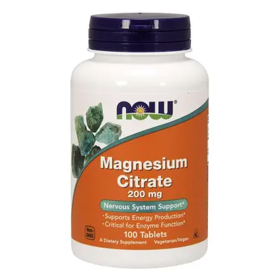 Now® Foods NOW Cytrynian magnezu, 200 mg, 100 tabletek