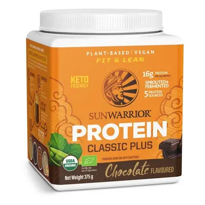 Sunwarrior Classic Plus Organiczne białko, czekolada, BIO, 375 g