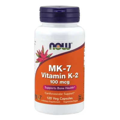 Now® Foods NOW MK-7 Witamina K2, 100 mcg, 120 kapsułek roślinnych