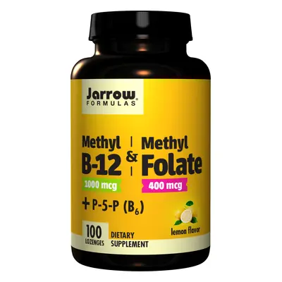 Jarrow Formulas Jarrow Methyl B-12 i Methyl Folate (witamina B12 + kwas foliowy, formy aktywowan