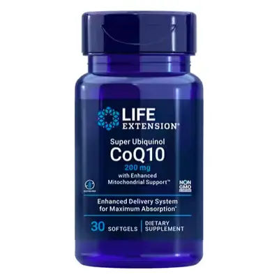 Life Extension Super Ubichinol CoQ10 ze Wzmocnionym Wsparciem Mitochondrialnym, koenzym Q10, 200