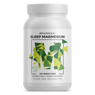 BrainMax Sleep Magnesium, 320 mg, 100 kapsułek (magnez, GABA, L-teanina, witamina B6, sok z wiśn