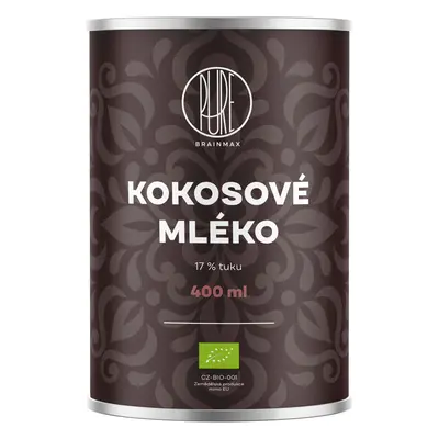 BrainMax Pure Kokosowe mleko 17% tłuszczu, BIO, 400 ml