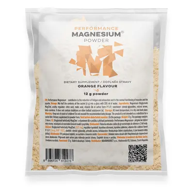 BrainMax Performance Magnesium® Powder, diglicynian magnezu w proszku, 12 g, 2 porcje Smak: Poma