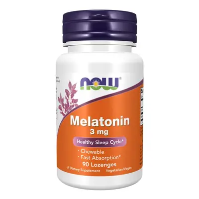 Now® Foods NOW Melatonina 3 mg, 90 pastylek do ssania