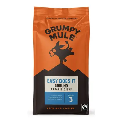 Grumpy Mule Easy Does It, mielona kawa bezkofeinowa, organiczna, 200 g