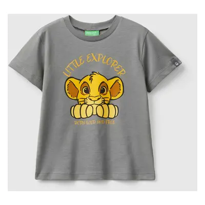 Benetton, Dark Gray ©disney Simba T-shirt, size 116, Dark Gray, Kids