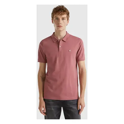 Benetton, Plum Slim Fit Polo, size XS, Plum, Men