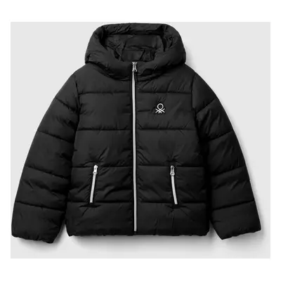 Benetton, "rain Defender" Nylon Jacket, size XL, Black, Kids