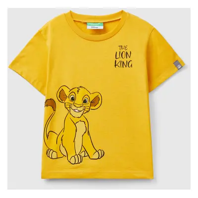 Benetton, Yellow Ochre ©disney Simba T-shirt, size 116, Mustard, Kids