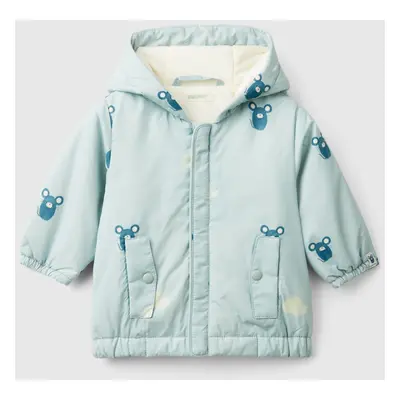 Benetton, "rain Defender" Patterned Jacket, size 82, Aqua, Kids