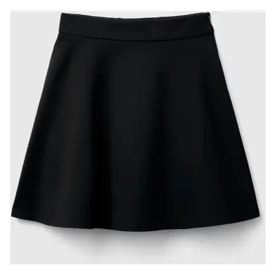 Benetton, Skirt With Pleats, size XL, Black, Kids