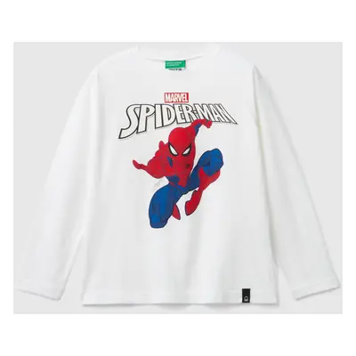 Benetton, White ©marvel Spiderman T-shirt, size XL, White, Kids