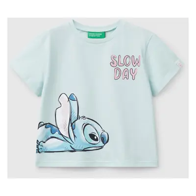 Benetton, Lilo & Stitch ©disney T-shirt In Cotton, size 116, Aqua, Kids