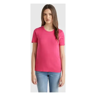 Benetton, Long Fiber Cotton T-shirt, size XXS, Strawberry, Women
