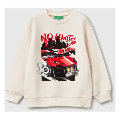 Benetton, Hot Wheels Sweatshirt, size 116, Creamy White, Kids