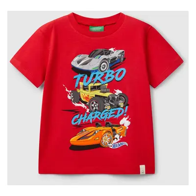 Benetton, Hot Wheels Cotton T-shirt, size 104, Red, Kids