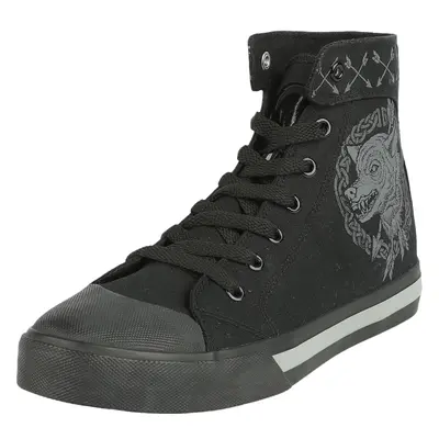 Buty sportowe wysokie z Black Premium by EMP - Sneaker with Wolf an Arrow Print - EU37 do EU41 -