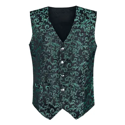 Kamizelka Goth z Altana Industries - Brocade Vest - M do XXL - Mężczyźni - zielony