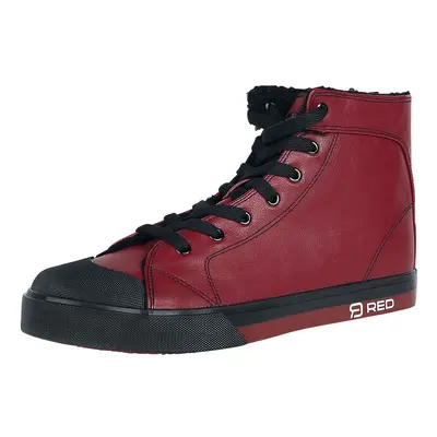 Buty sportowe wysokie z RED by EMP - Walk The Line - EU36 do EU38 - Unisex - ciemnoczerwony